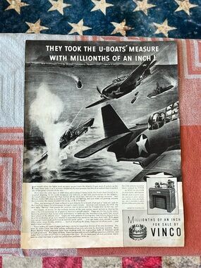 Original 1943 Vinco Aviation Advertisement